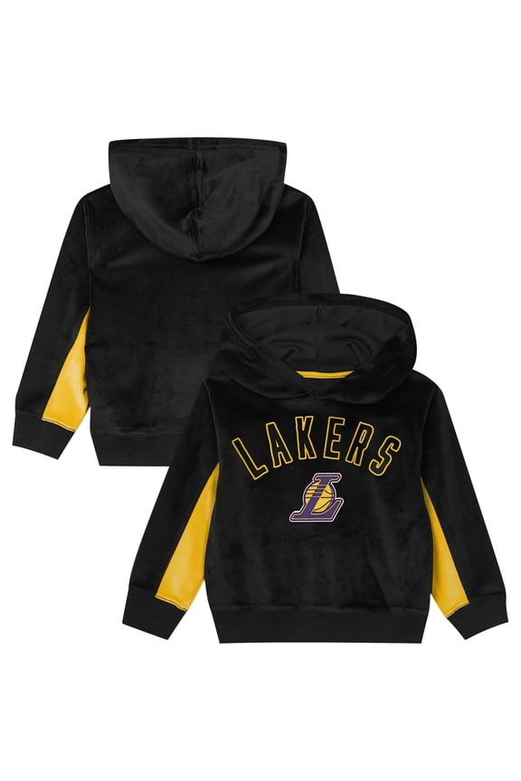 Preschool Outerstuff Black Los Angeles Lakers Velour Hoodie