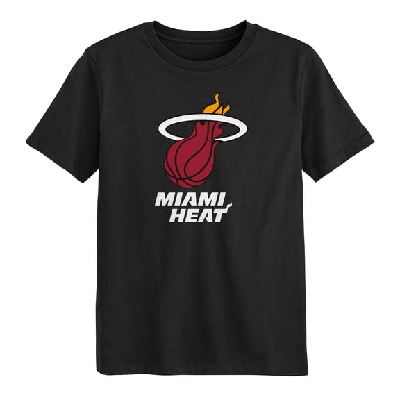 Preschool Outerstuff Black Miami Heat Primary Logo T-Shirt
