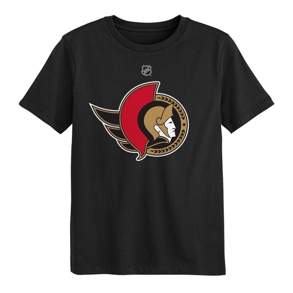 Preschool Outerstuff Black Ottawa Senators Primary Logo T-Shirt