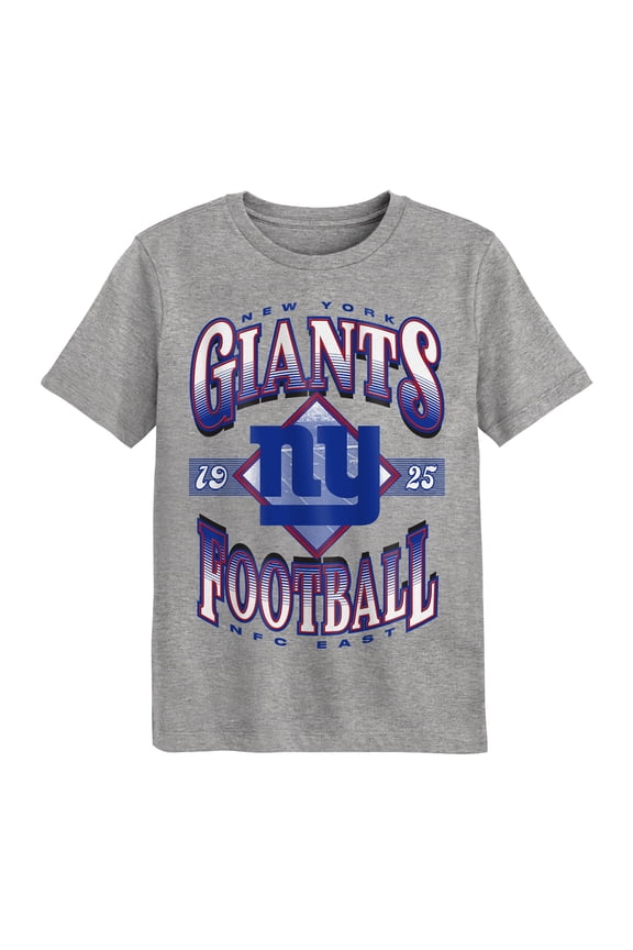 Preschool Outerstuff Dark Heather Gray New York Giants Of Days Past T-Shirt