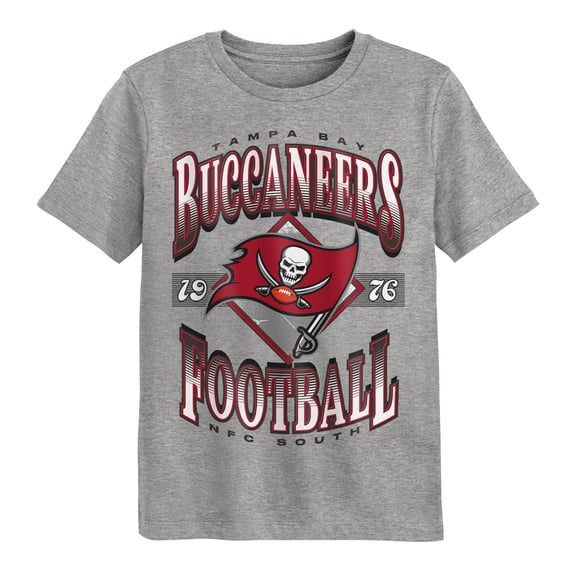 Preschool Outerstuff Dark Heather Gray Tampa Bay Buccaneers Of Days Past T-Shirt