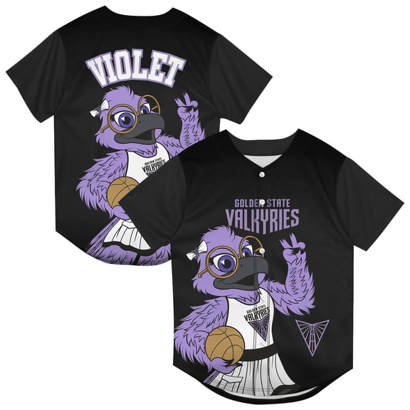 Preschool Outerstuff  Eclipse Black Golden State Valkyries Mascot Friend Mesh Fashion Jersey