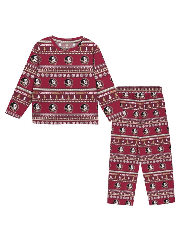 Preschool Outerstuff Garnet Florida State Seminoles Ugly Sweater Pajama Set