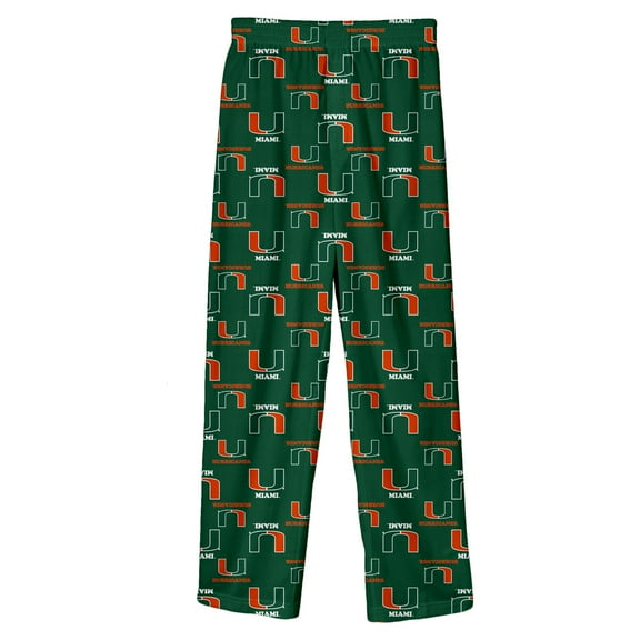 Preschool Outerstuff Green Miami Hurricanes All-Over Team Logo Pants
