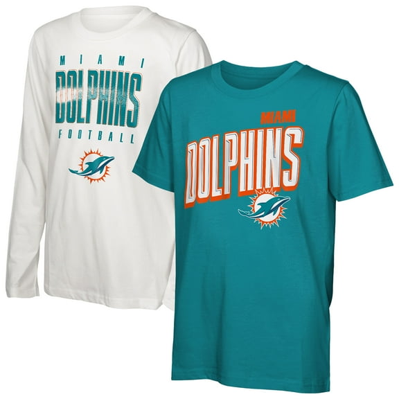 Preschool Outerstuff Miami Dolphins The Mix Combo T-Shirt Set