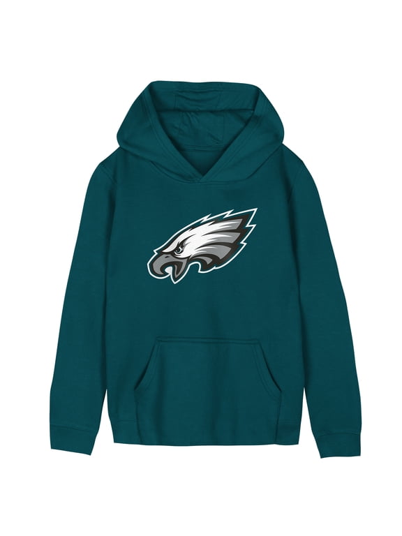 Preschool Outerstuff Midnight Green Philadelphia Eagles Primary Logo Fleece Hoodie