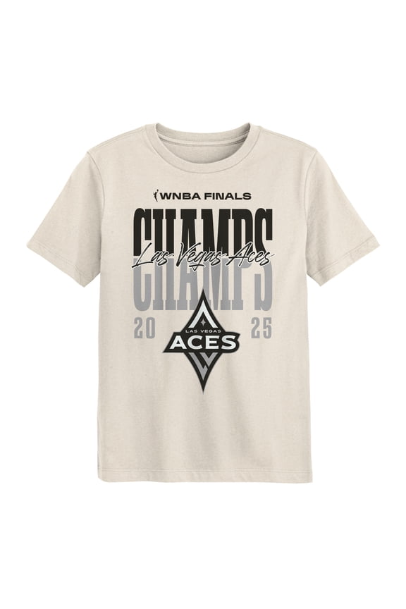 Preschool Outerstuff Natural Las Vegas Aces 2025 WNBA Finals Champions Celebration T-Shirt