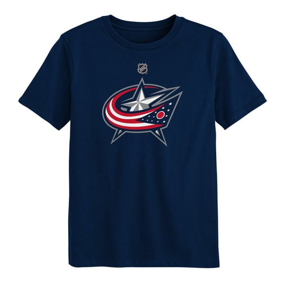 Preschool Outerstuff Navy Columbus Blue Jackets Primary Logo T-Shirt