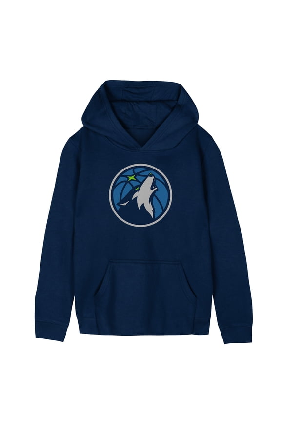 Preschool Outerstuff Navy Minnesota Timberwolves Primary Logo Hoodie