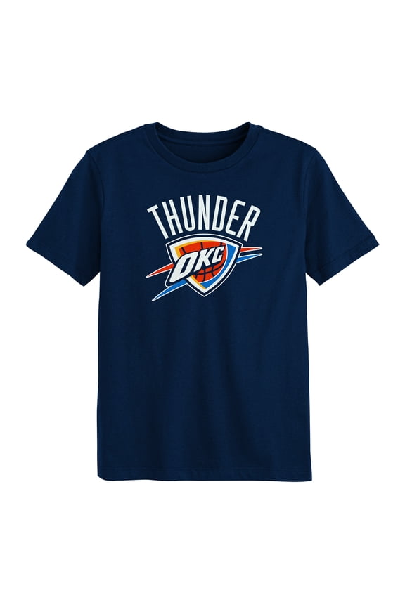 Preschool Outerstuff Navy Oklahoma City Thunder Primary Logo T-Shirt
