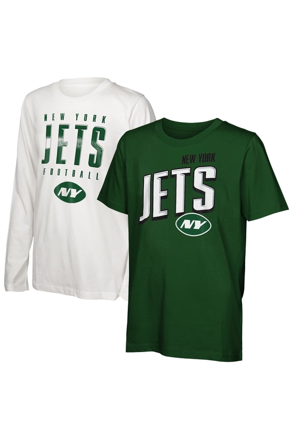 Preschool Outerstuff New York Jets The Mix Combo T-Shirt Set