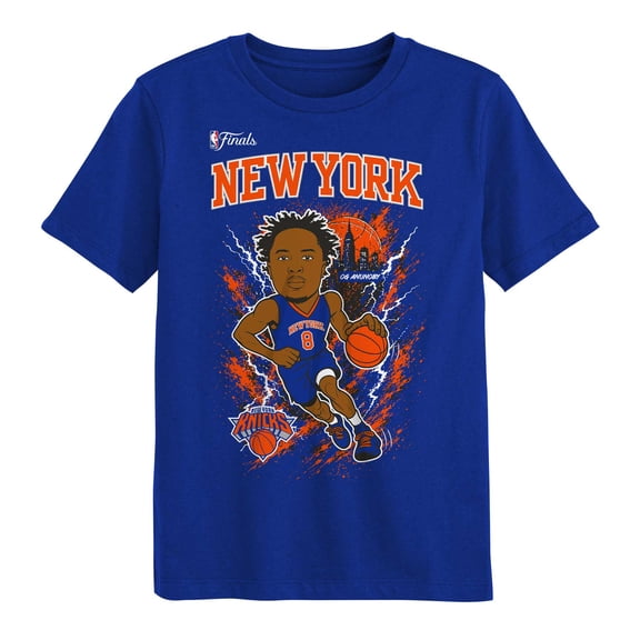 Preschool Outerstuff OG Anunoby Blue New York Knicks 2026 NBA Finals Player T-Shirt
