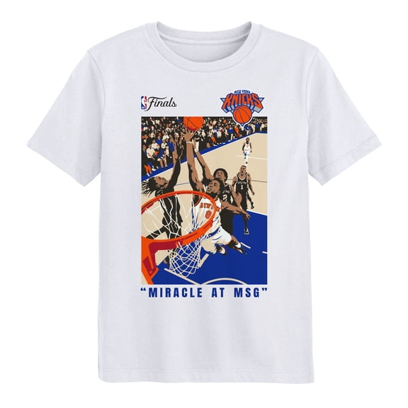 Preschool Outerstuff OG Anunoby White New York Knicks 2026 NBA Finals Game 4 Tip-In T-Shirt