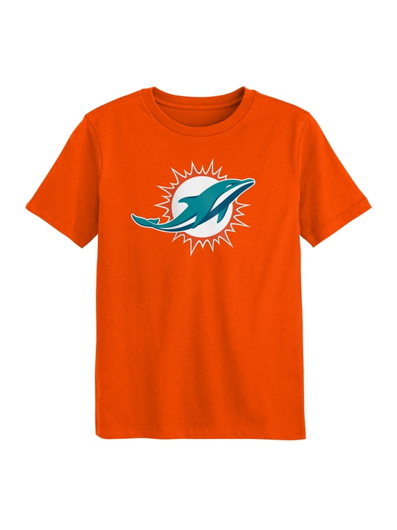 Preschool Outerstuff Orange Miami Dolphins Primary Logo T-Shirt