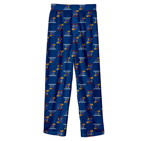 Preschool Outerstuff Royal Kansas Jayhawks All-Over Team Logo Pants