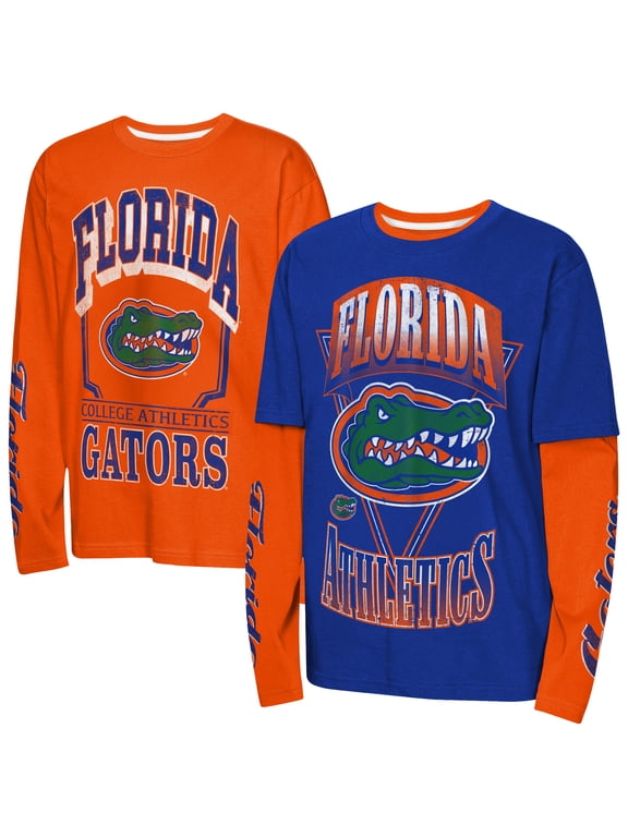 Preschool Outerstuff Royal/Orange Florida Gators The Mix 2.0 3-in-1 Combo T-Shirt