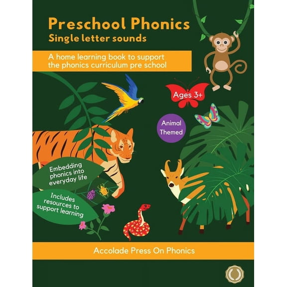 Preschool Phonics: Single Letter Sounds (Animal Edition), (Paperback)