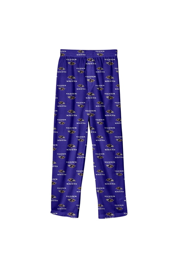 Preschool Purple Baltimore Ravens Team Color Printed Pajama Pants