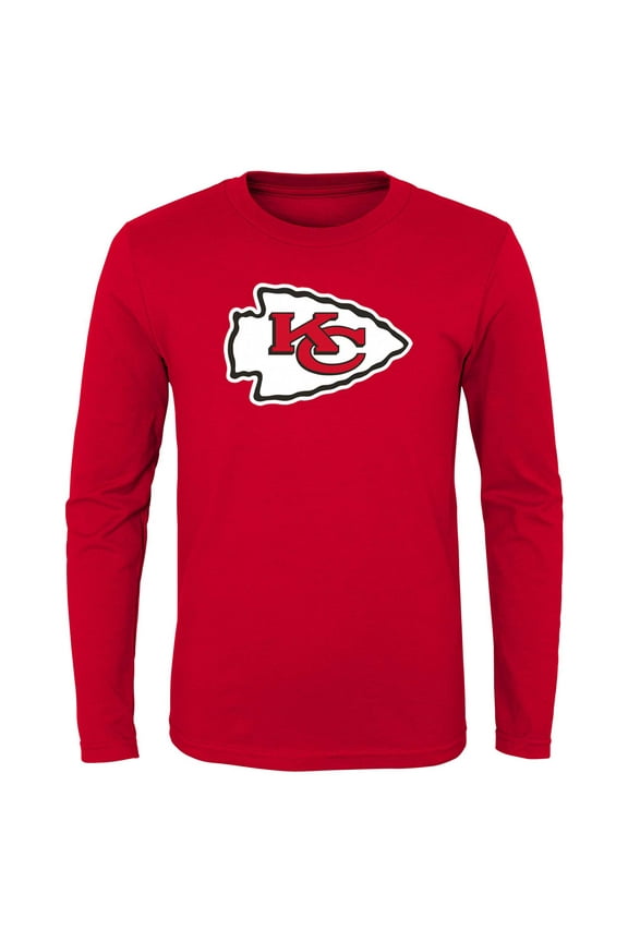 Preschool Red Kansas City Chiefs Primary Logo Long Sleeve T-Shirt