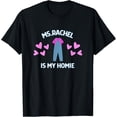 thumbnail image 1 of Preschool Teacher Fan Gift Ms Rachel is my homie T-Shirt,Forest Green Color,Size YouthS, 1 of 5