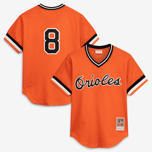 Preschool & Toddler Mitchell & Ness Cal Ripken Jr. Orange Baltimore Orioles Cooperstown Collection Mesh Batting Practice