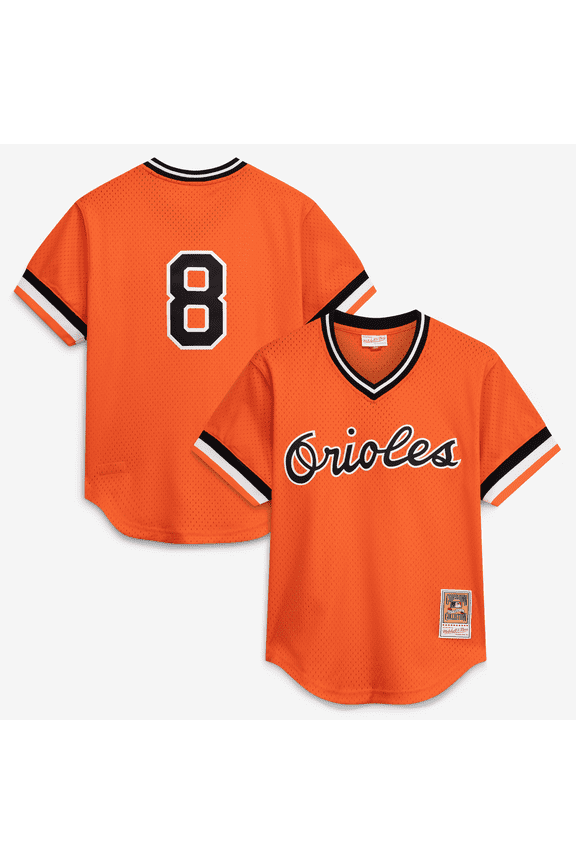 Preschool & Toddler Mitchell & Ness Cal Ripken Jr. Orange Baltimore Orioles Cooperstown Collection Mesh Batting Practice