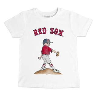 Youth Tiny Turnip White Boston Red Sox Baseball Flag T-Shirt Size: Extra Large