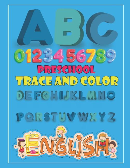 Number Letter Racing Preschool Trace and Color: Alphabet & Numbers Practice for Preschoolers ...