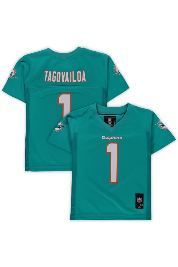 Preschool Tua Tagovailoa Aqua Miami Dolphins Replica Player Jersey