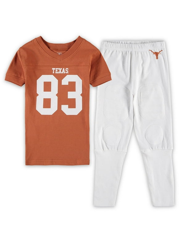 Preschool Wes & Willy Texas Orange Texas Longhorns Football Pajama Set