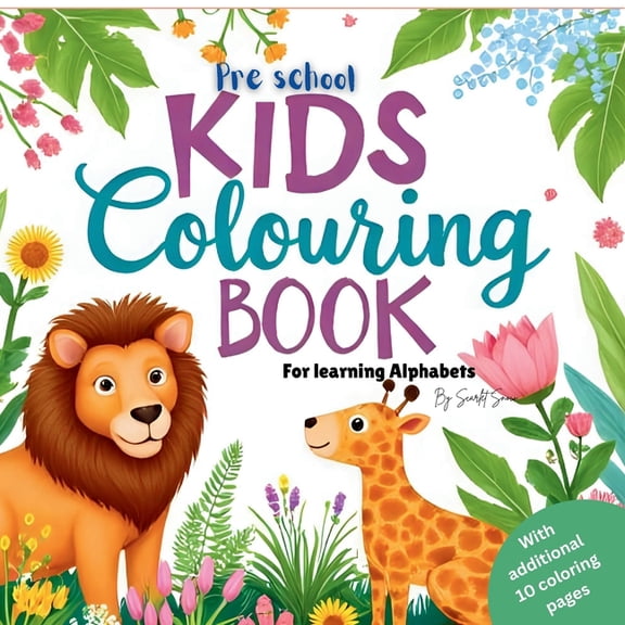 Preschool kids colouring book: For Alphabet learning, (Paperback)