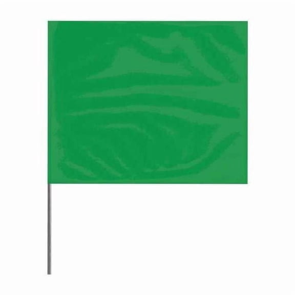 Marking Flag, PVC, Solid, 4" L., 100 PK 4536G-200