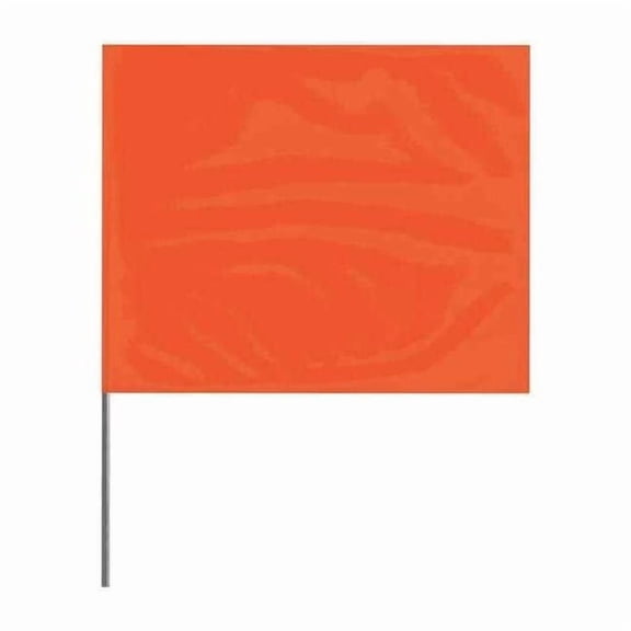 Presco Marking Flag,Orange,Blank,PVC,PK100 4521O-200