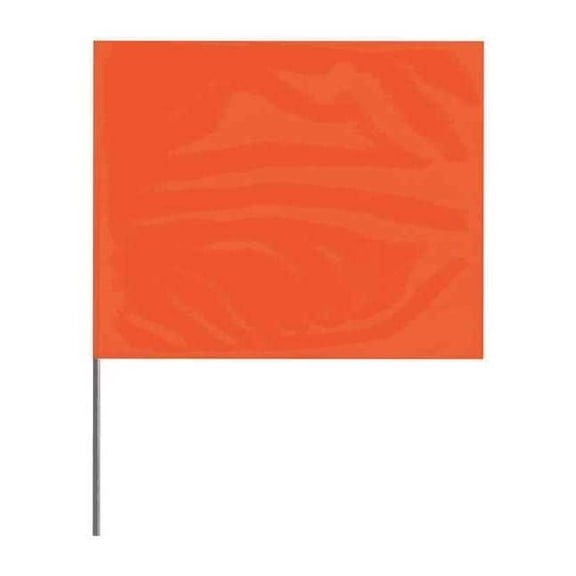 Presco Marking Flag,Orange,Blank,PVC,PK100 4536O-200