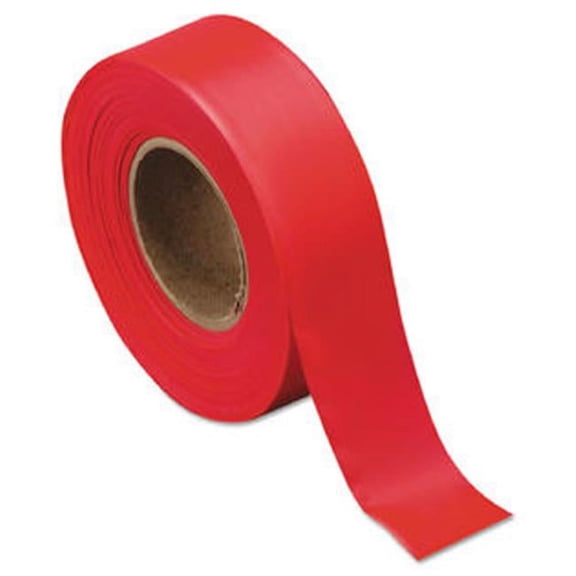Presco PEC 16 x 300 ft. Surveyors Tape Flag, Red