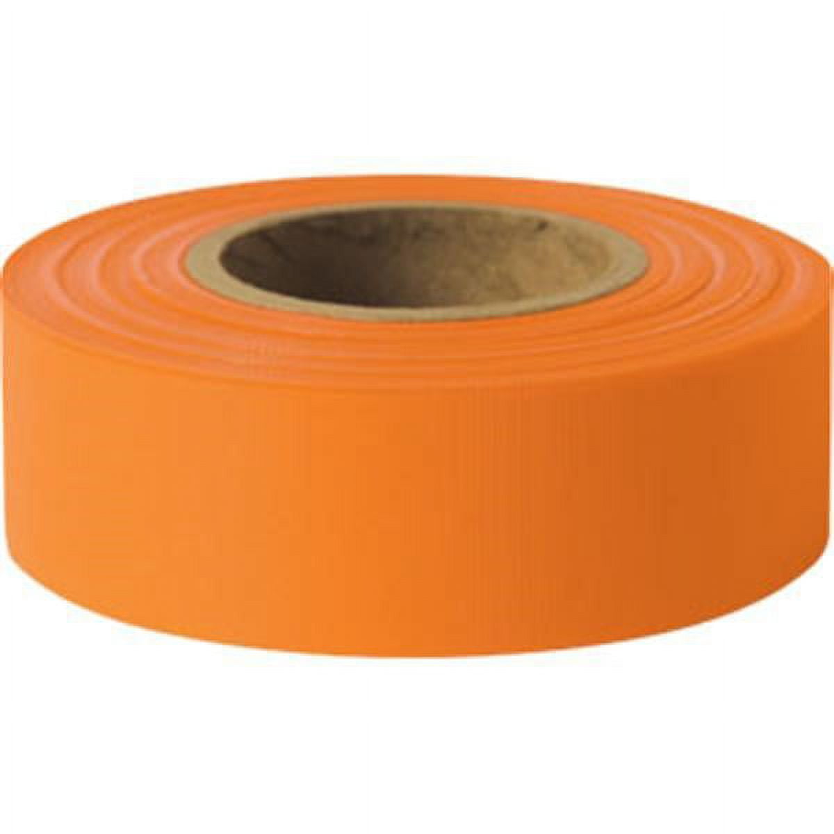 Presco Non-Adhesive Flagging Tape - 1-3/16" X 300ft, 3 Mil Thick (Yellow) | For Surveying, Marking Trails, Construction