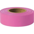 thumbnail image 1 of Presco Solid-Color Roll Flagging, PresGlo, Taffeta, 1 3/16" x 150', Pink Glo 12/Case (33 Cases), 1 of 1