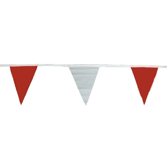 Presco Standard Pennant Flags: 60 ft. (Alternating Red and White)