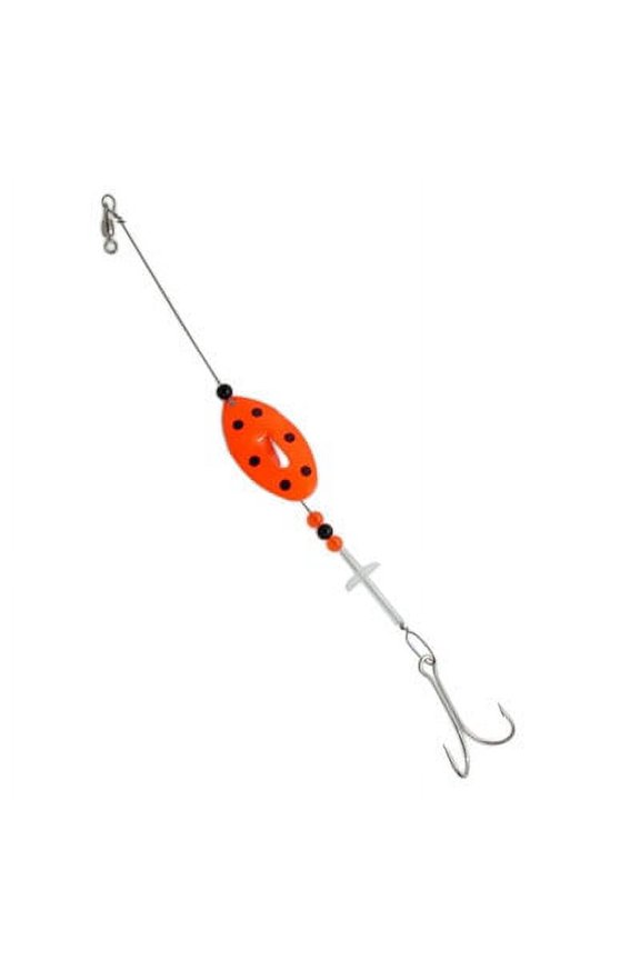 June Bug Strip-On Rig 8" Steel Lead 1-3/4" Blade - Orange Lady Bug