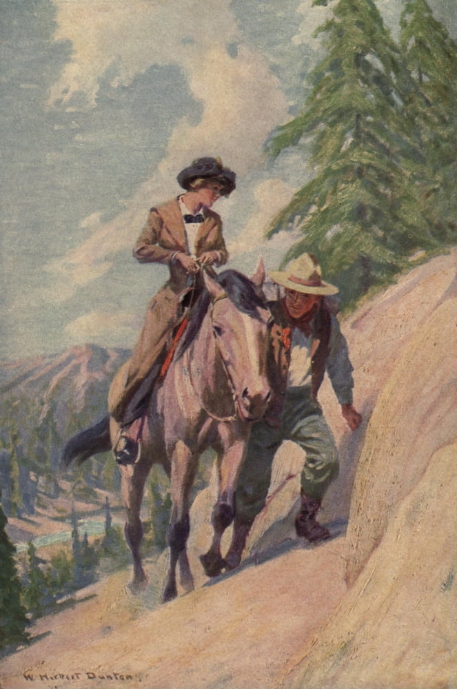 Prescott of Saskatchewan 1913 On trail Canvas Art - William H Dunton (18 x 24)