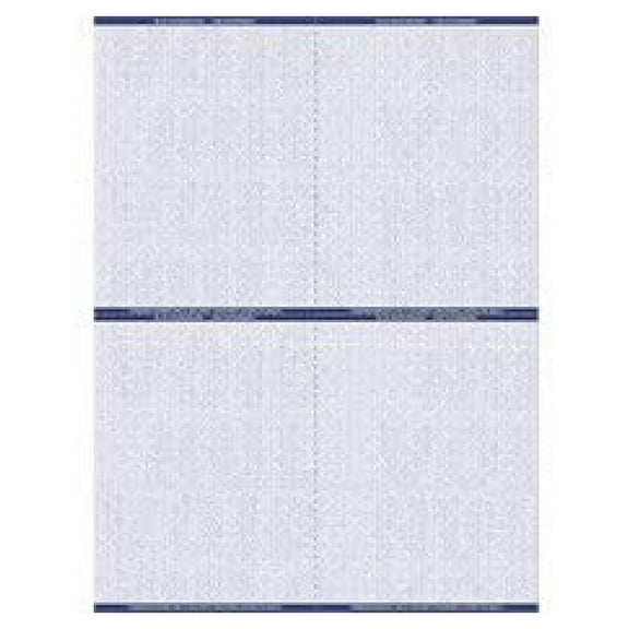 Prescription Security Laser RX Sheets - Has two perforations to yield 4 scripts per sheet (Blue, PRESLBL4)