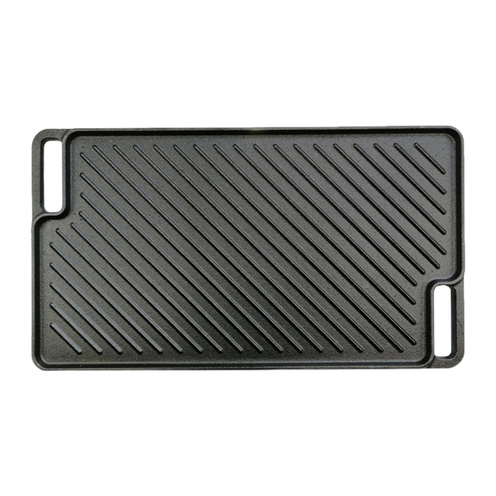 Preseasoned Reversible Griddle Cast Iron Reversible Grill for Stovetop BBQ
