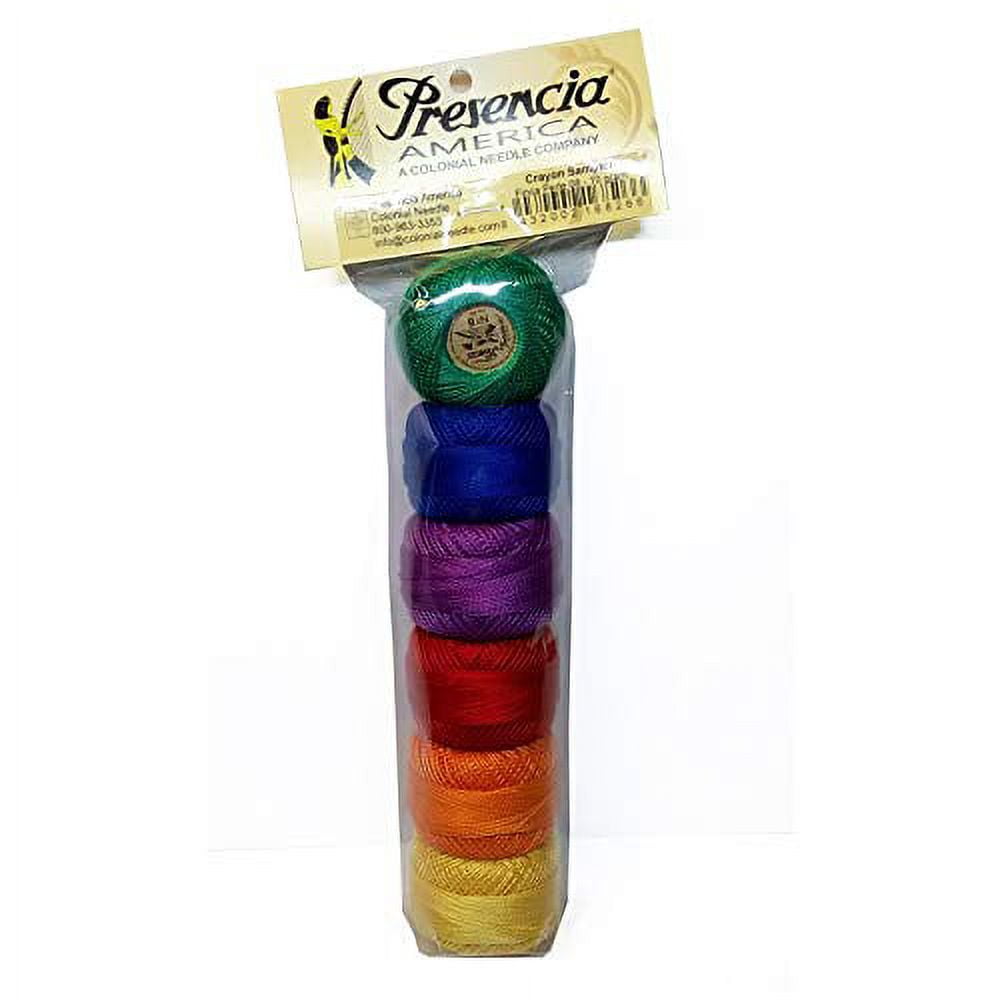 Presencia Finca Perle Cotton Size 8 Thread Sampler Pack for Sashiko