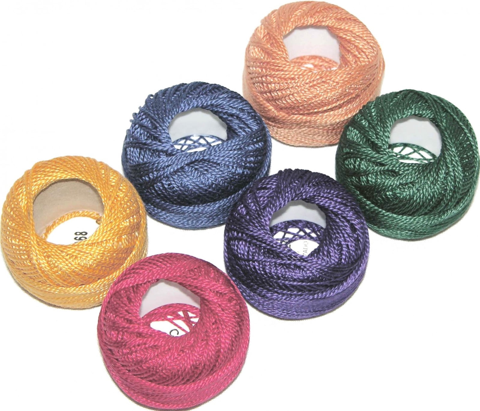 Presencia Finca Perle Cotton Size #8 Thread Sampler Pack for Sashiko, Embroidery, and Quilting (Jewel)