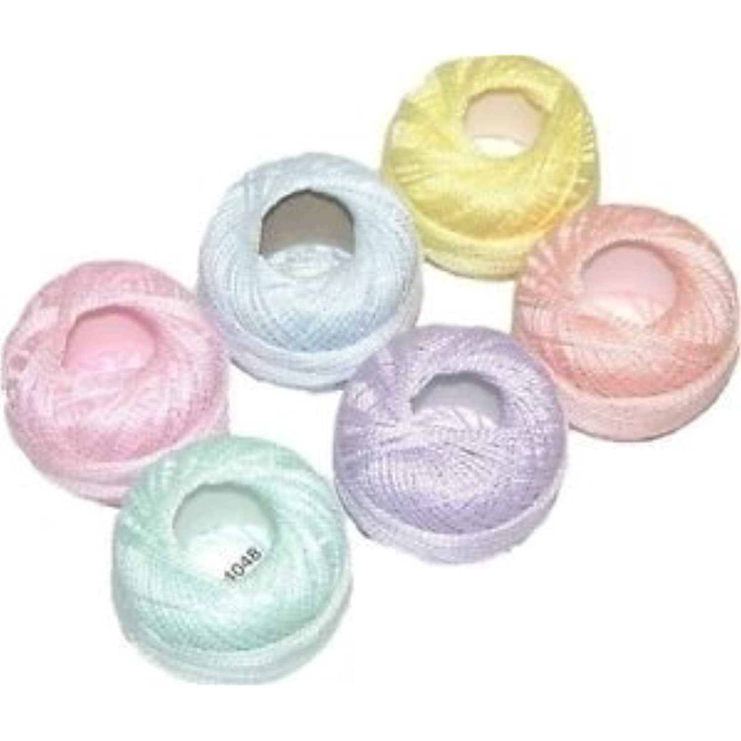 Presencia Finca Perle Cotton Size #8 Thread Sampler Pack for Sashiko, Embroidery, and Quilting (Pastels)