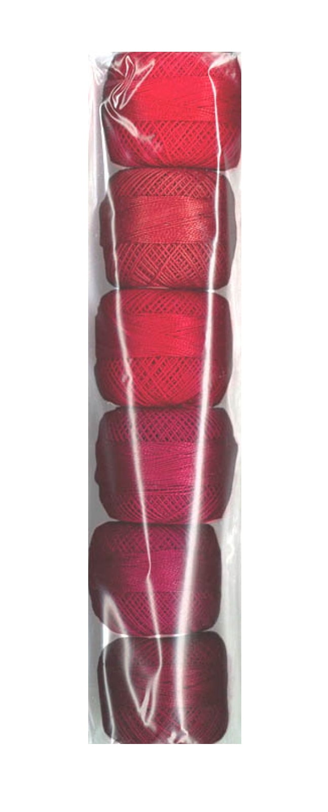 Presencia Pearl Cotton Size 5 Thread Sampler Pack Scarlet