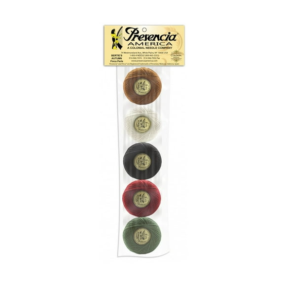 Presencia Pearl Cotton Size 8 Thread Sampler Pack Bertie's Autumn