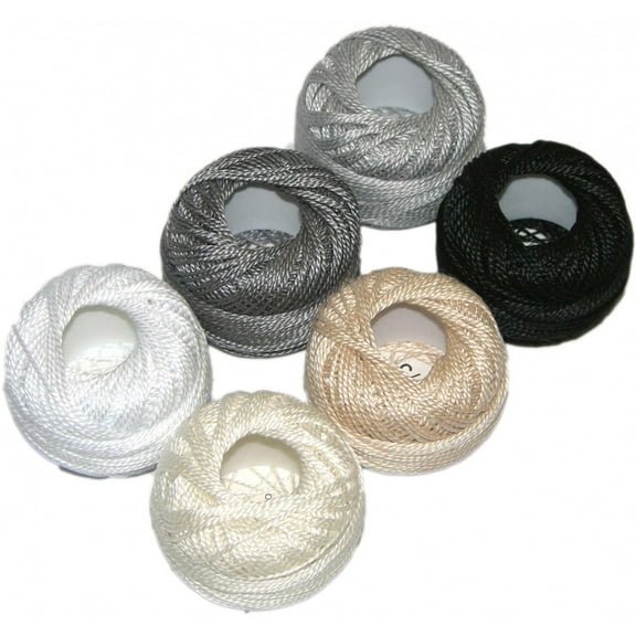 Presencia Pearl Cotton Size 8 Thread Sampler Pack Neutral