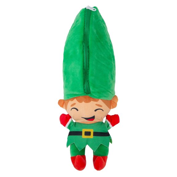 Present & Elf Interchangeable Christmas Stuffed Zipper Toy