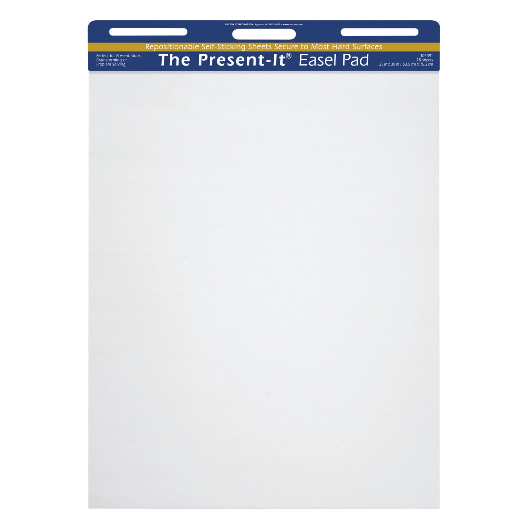 Present-It Recyclable Self-Stick Easel Pad, 25 x 30 Inches, 25 Sheets